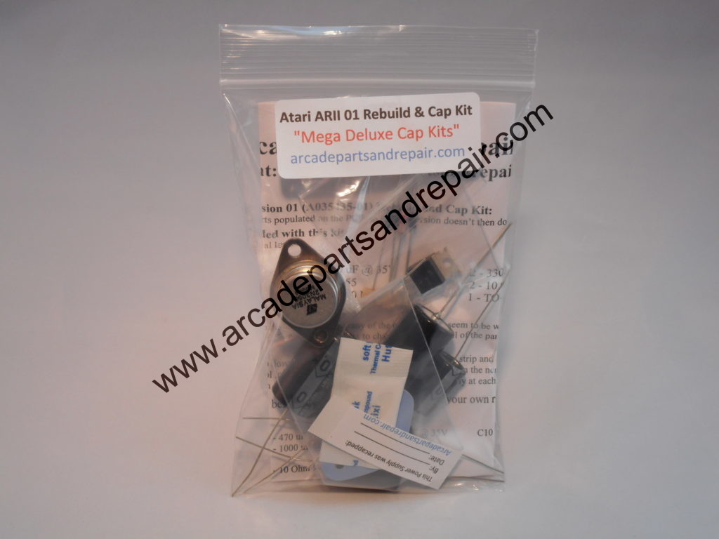 Atari Audio Regulator 2 A03543501 Rebuild 105c Cap KitArcade Parts