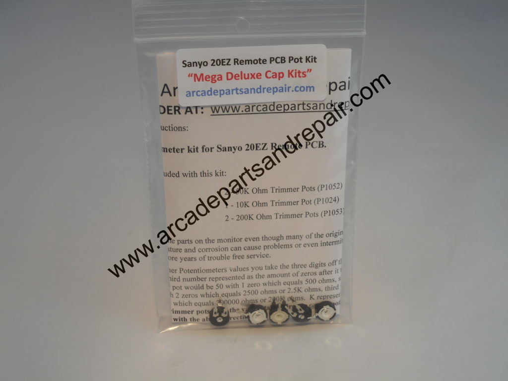 Sanyo 20EZ Remote PCB Trimmer Pot Kit Arcade Parts and Repair