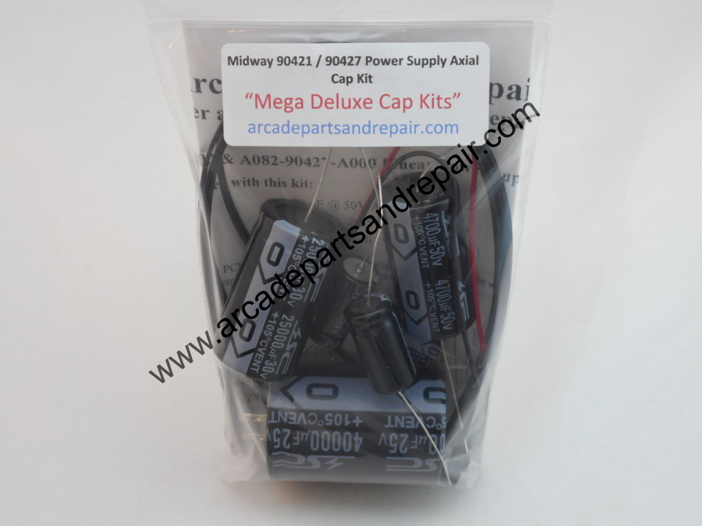 Midway 90421 90427 Power Supply Axial Cap KitArcade Parts and Repair