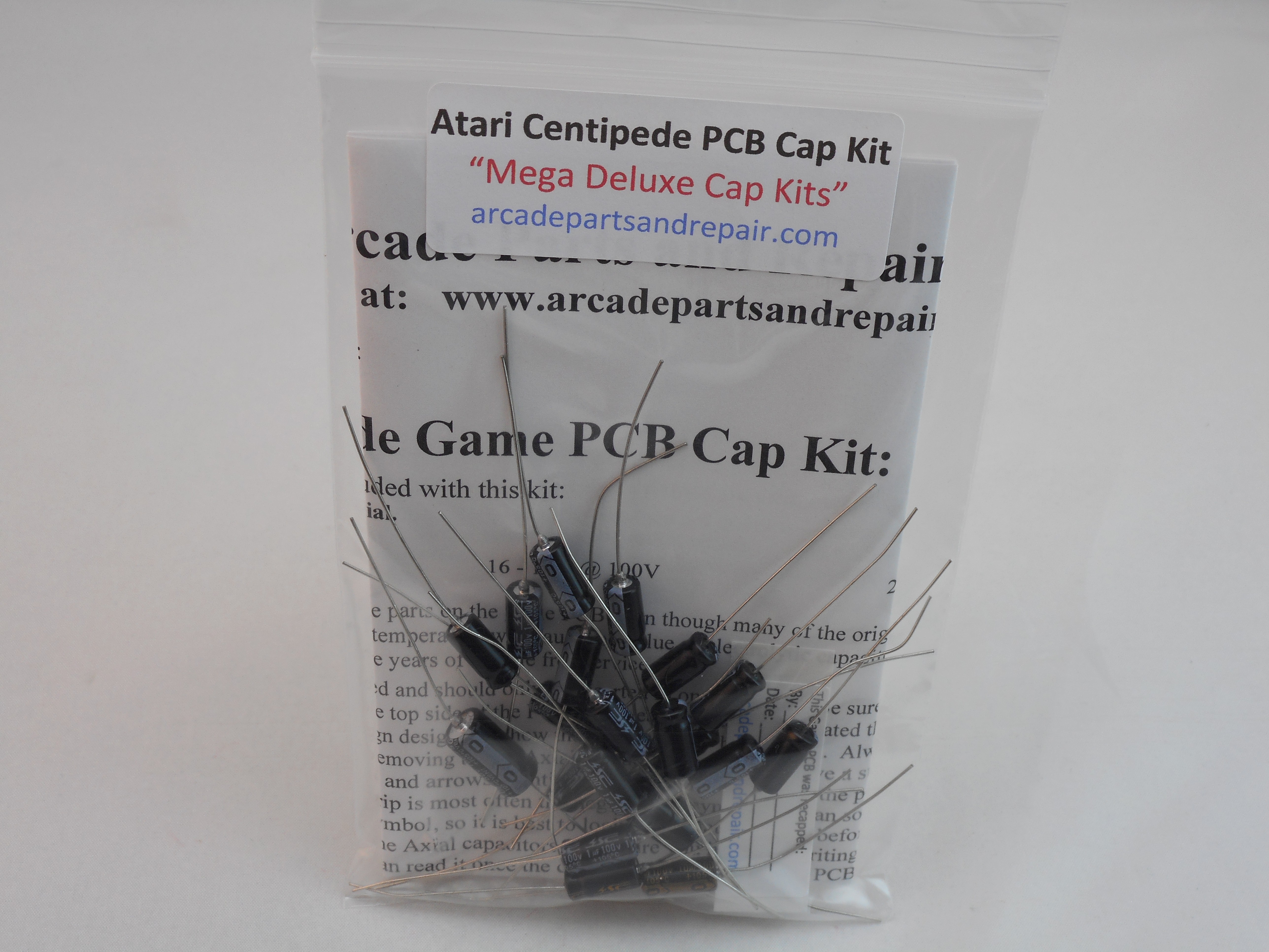 Atari Centipede Game PCB 105C Axial Cap Kit - Arcade Parts and Repair