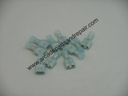 AMP 0.250 Female Quick Disconnects Fully Insulated Blue (10 Pieces) (QD1003)
