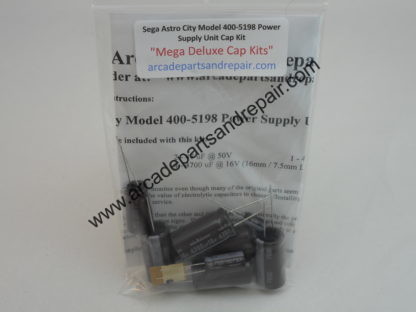 Sega Astro City Model 400-5198 Power Supply PCB Cap Kit 105C Nichicon