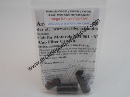 Motorola XM-501 / XM-701 / XM-702 C43 (3-Cap) Filter Cap Can Kit 105C Nichicon