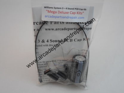 Williams System 3 & 4 Sound PCB 105C Cap Kit