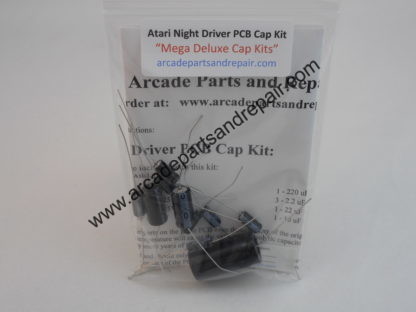 Atari Night Driver PCB Complete 105C Axial Cap Kit