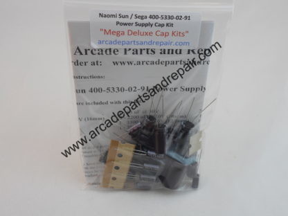Naomi Sun PSU Model 400-5330-02-91 Cap Kit 105C Nichicon