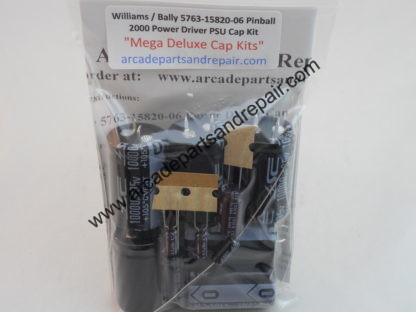 Bally / Williams 5763-15820-06 Power Driver 105C Cap Kit W/ Filter Caps