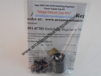 Sega SMPS 601-0730 P/S Cap Kit W/ Filter Cap 105C Nichicon