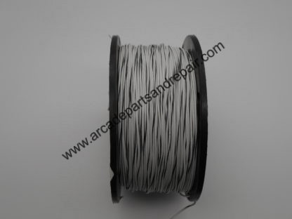 White W/ Black Stripe Stranded Wire 20AWG