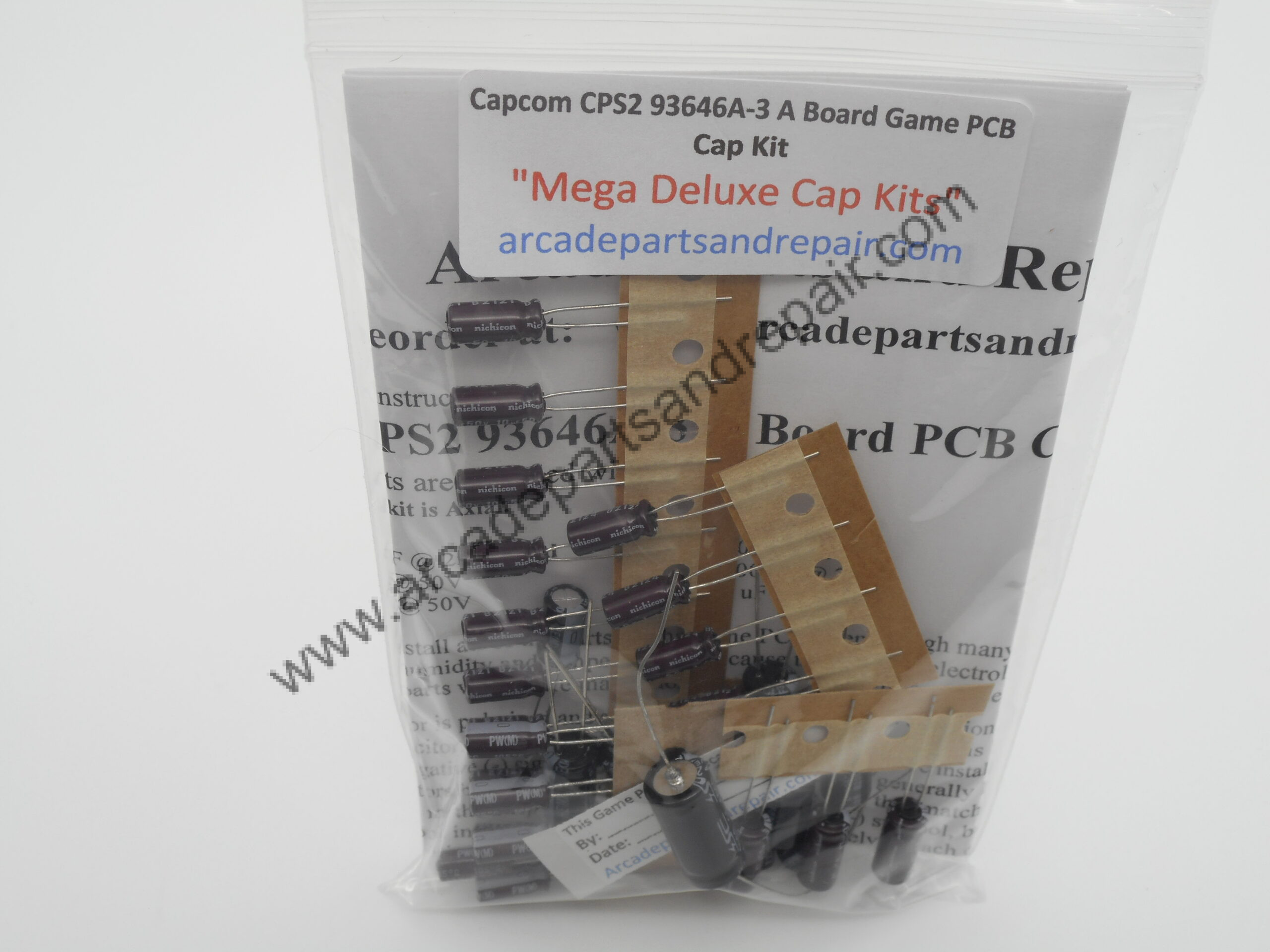 Capcom CPS-2 93646A-3 A Board PCB 105C Cap Kit - Arcade