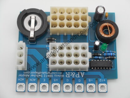 Midway 90412 MCR Power Supply Adapter PCB (PC1026) - Image 2