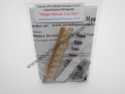 Capcom CPS-1 89626-A A Board PCB 105C Cap Kit