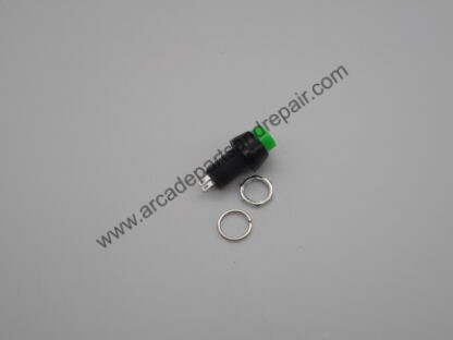 Game Player Start Button Switch Green 10mm Momentary (SW1036)