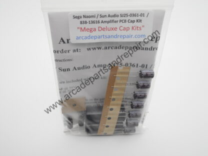 Sega Naomi / Sun Audio SJ25-0361-01 / 838-13616 Amplifier PCB Cap Kit