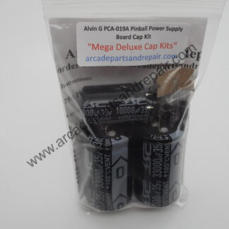 Alvin G PCA-019A Pinball Power Supply 105C Cap Kit W/ Filter Caps